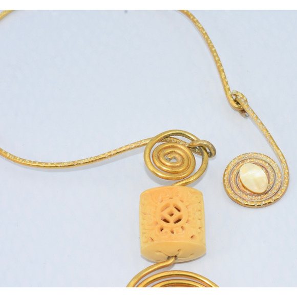 Jeff Lieb Hand Crafted Museum Runway Couture Statement Choker Collar Necklace - Picture 5 of 7